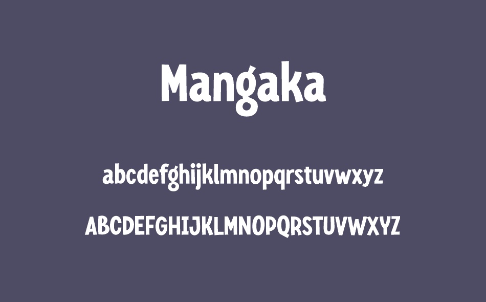 Mangaka font