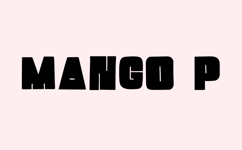 Mango Pudding font big