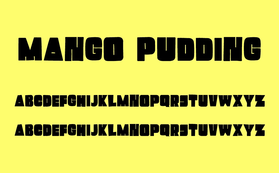 Mango Pudding font