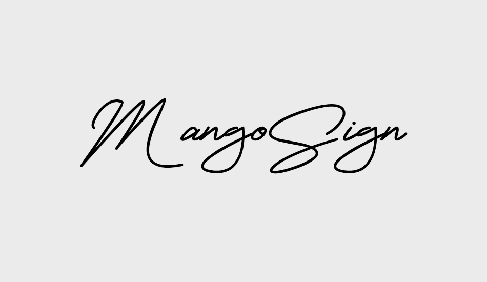 MangoSign font big