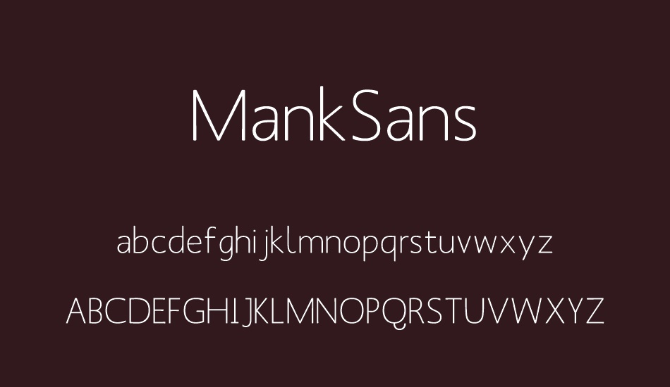 MankSans font