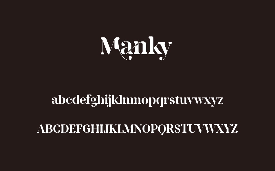 Manky font