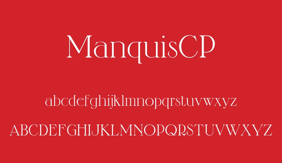 ManquisCP font