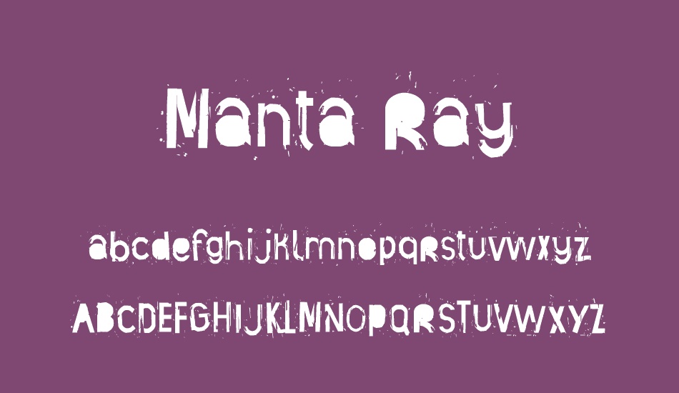 manta-ray font