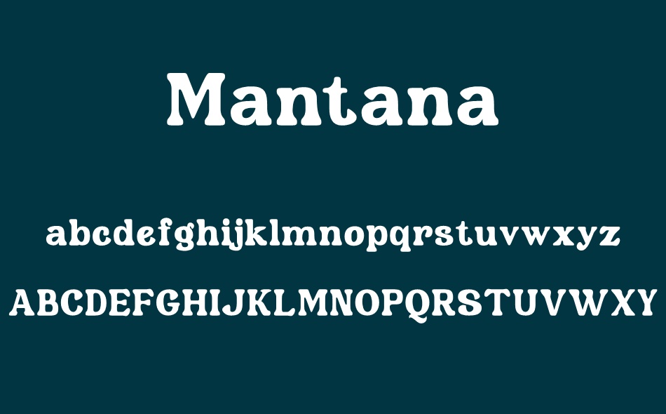 Mantana font