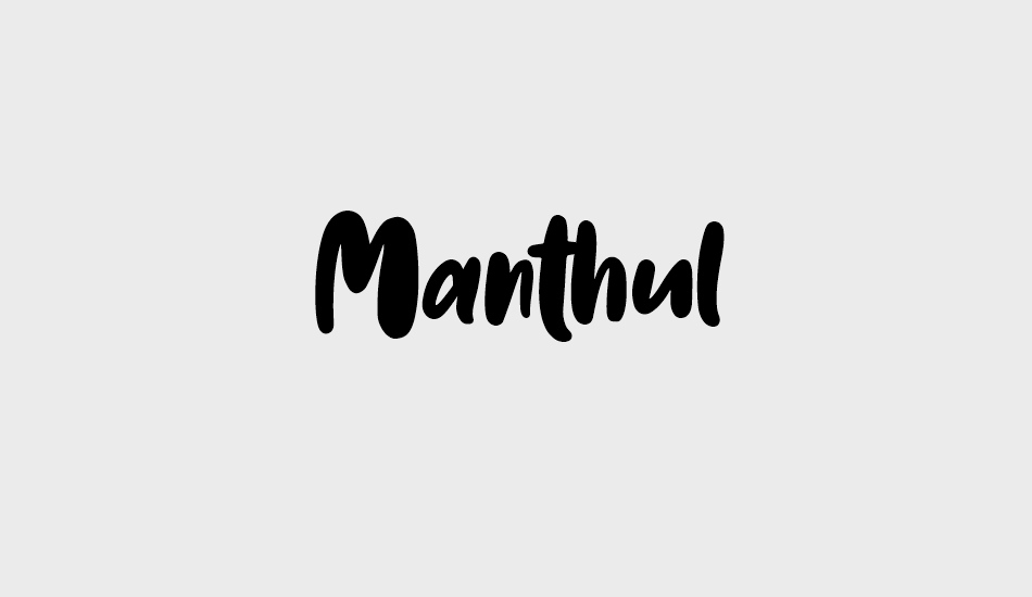 Manthul font big