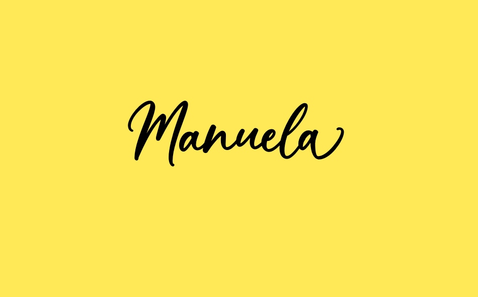 Manuela font big