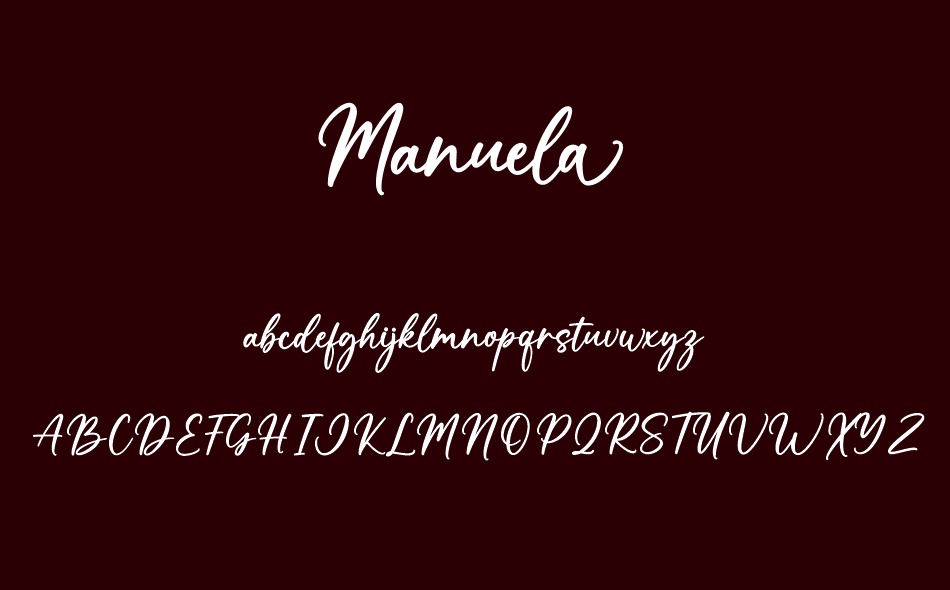 Manuela font