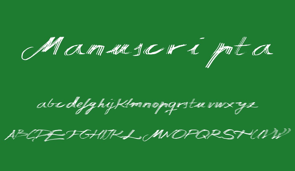 Manuscripta font