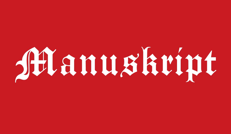 Manuskript Gothisch font big