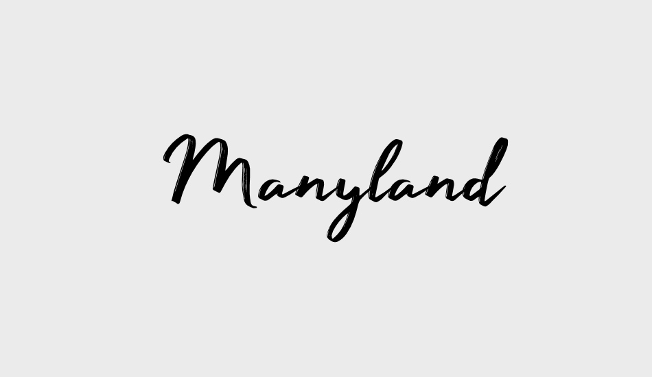 Manyland Free font big