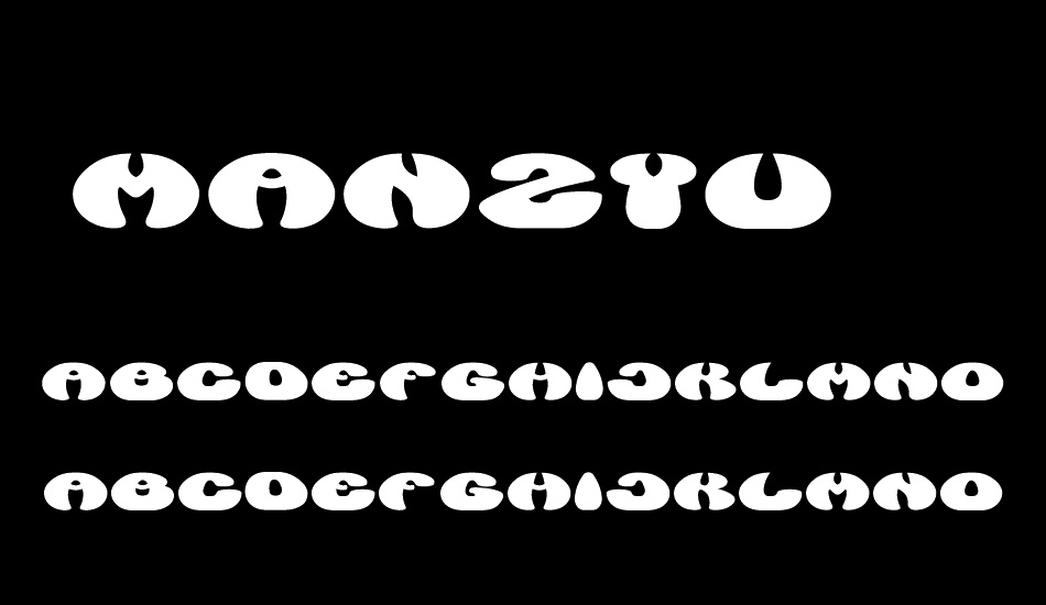 Manzyu__G font