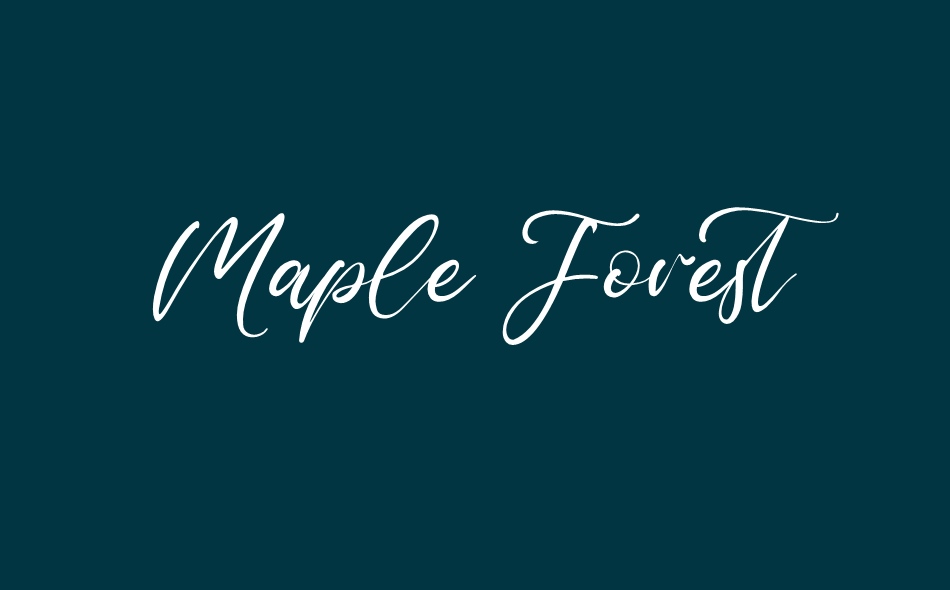 Maple Forest font big