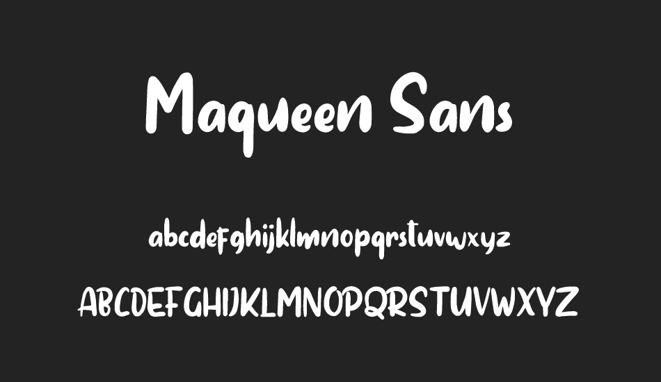 maqueen-sans font