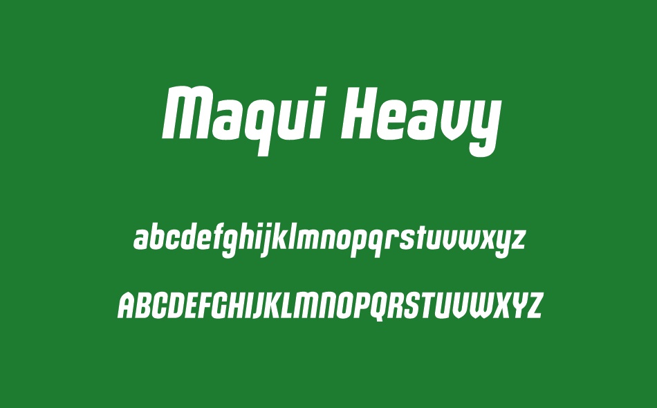 Maqui font
