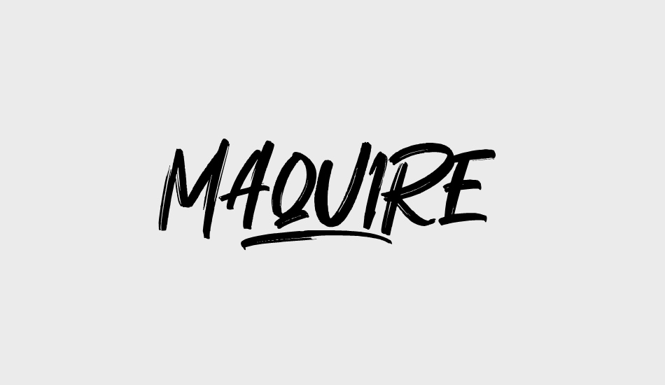 Maquire font big