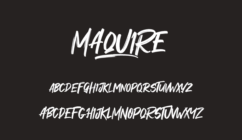Maquire font