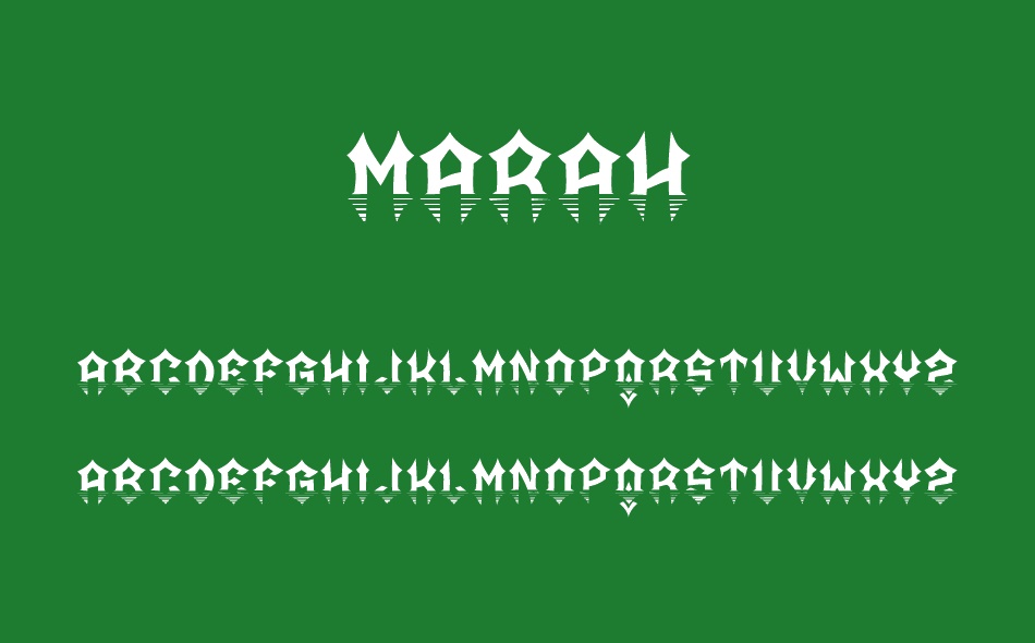 Marah font