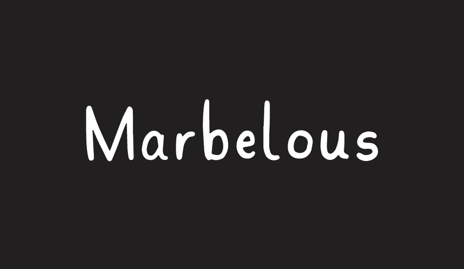 Marbelous font big