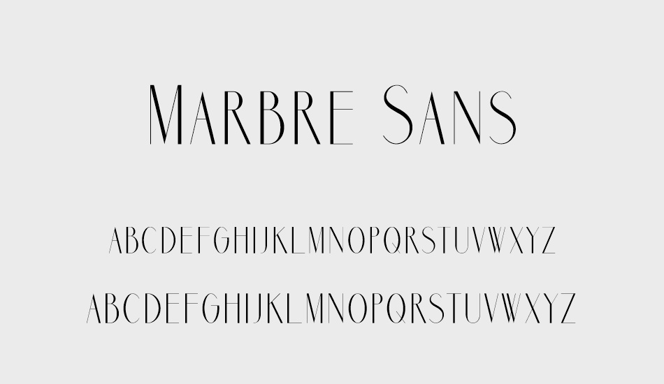 Marbre Sans font