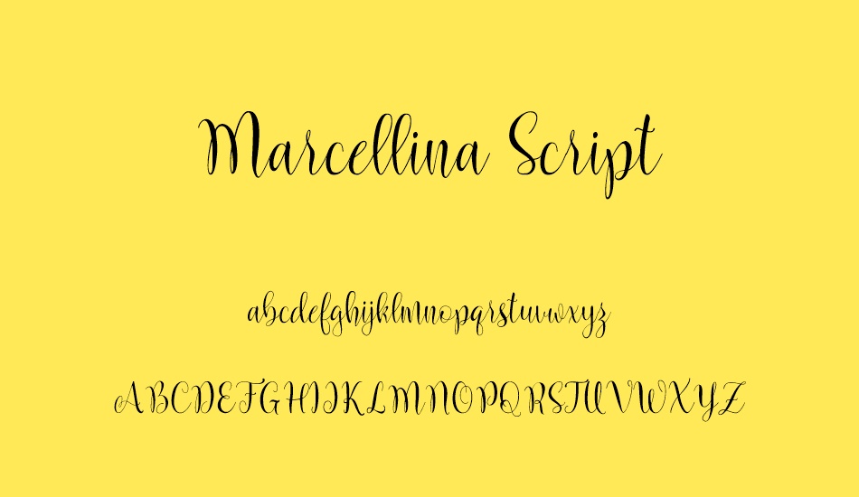 Marcellina Script font