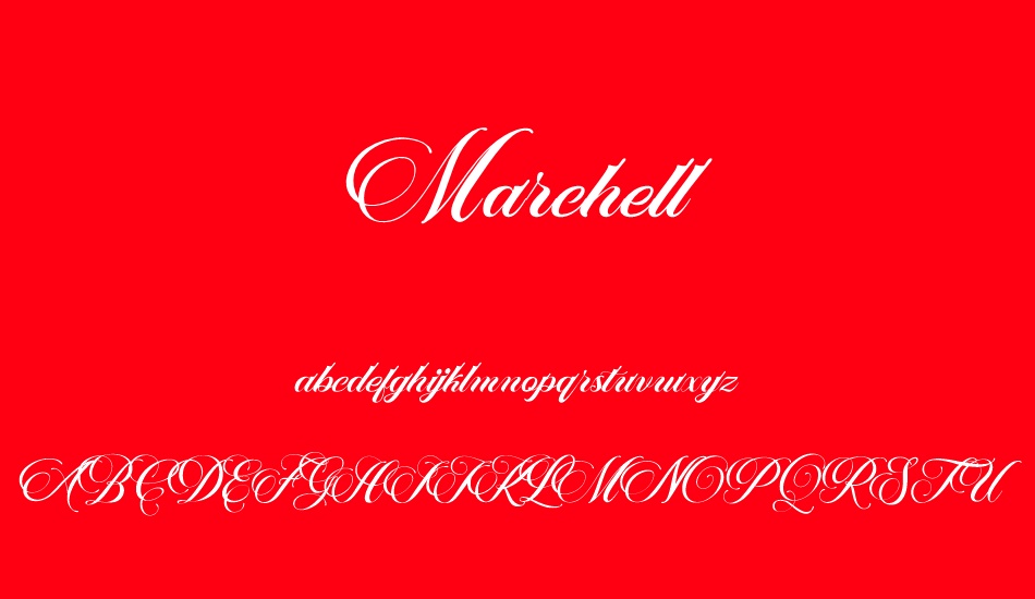Marchell font
