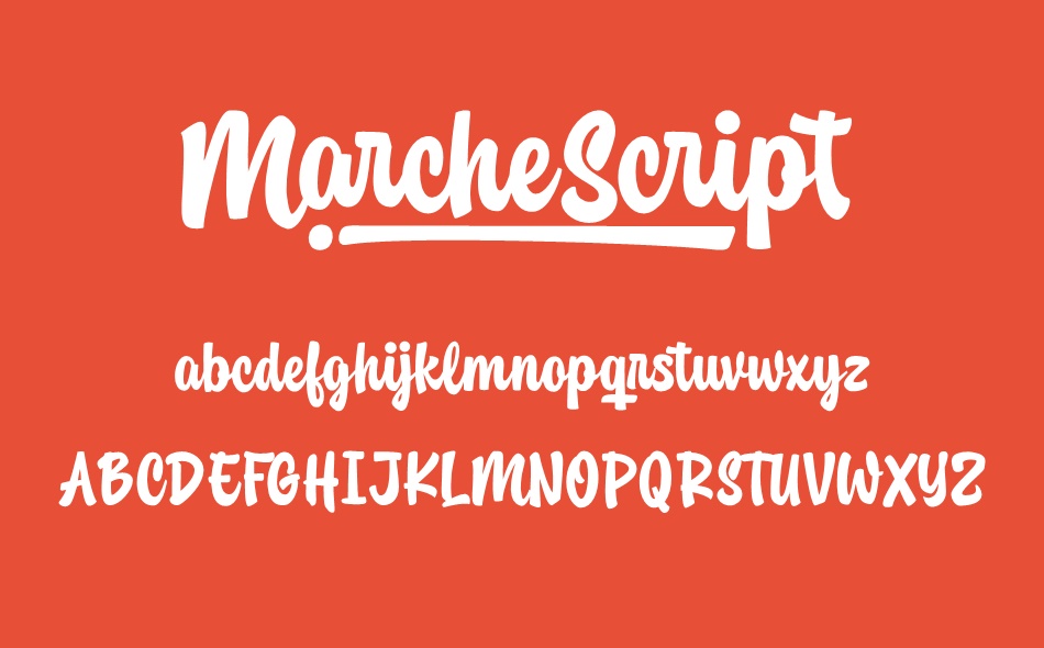 Marche Script font