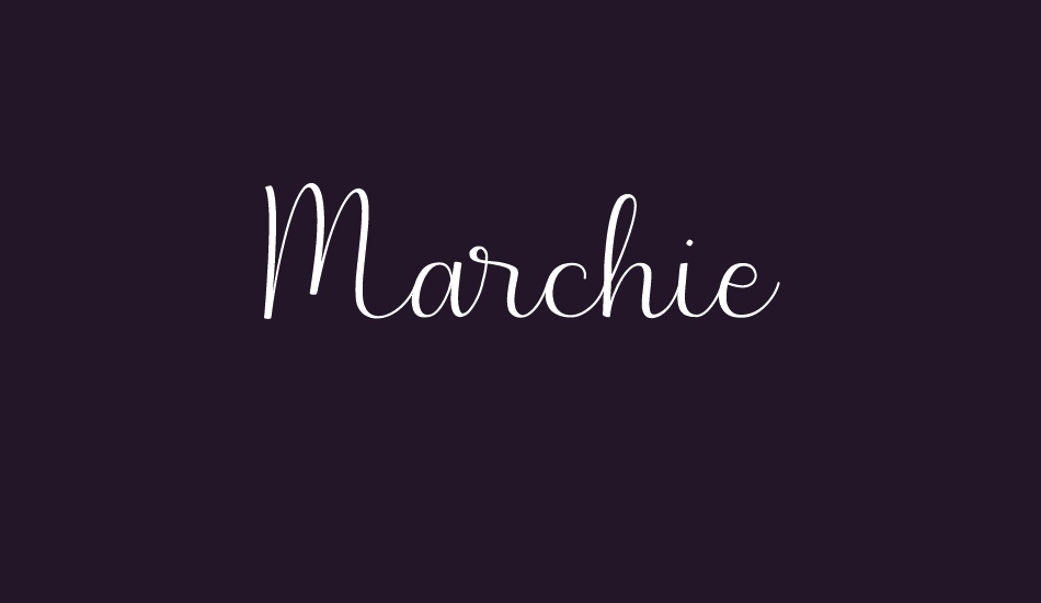 Marchie font big