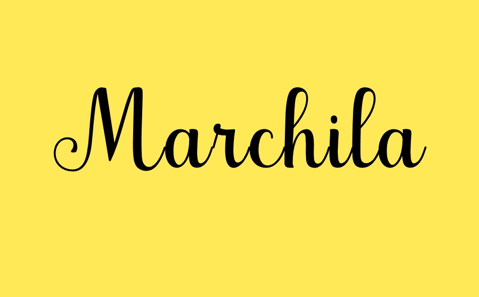 Marchila font big