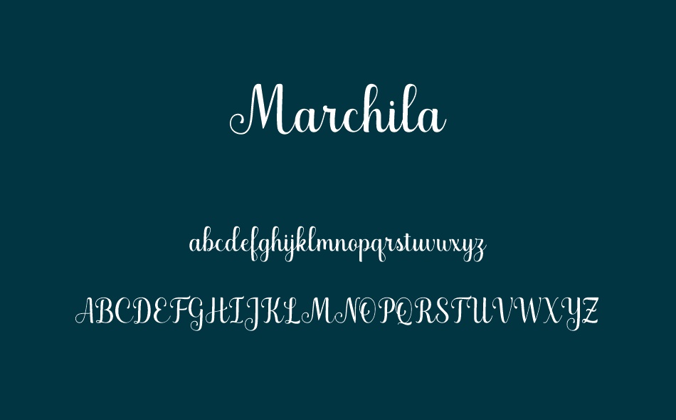 Marchila font