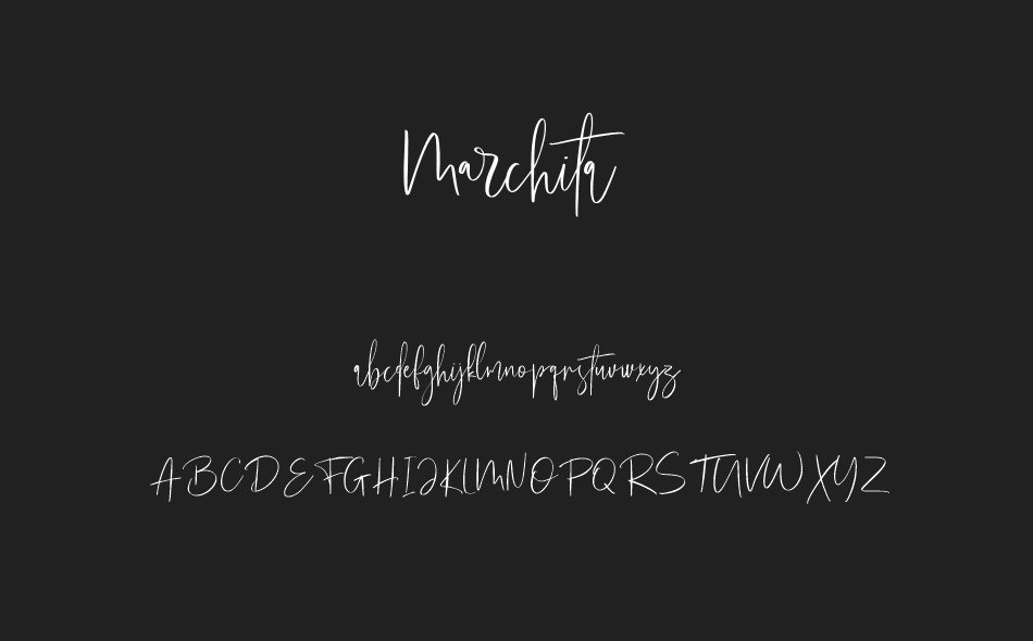 Marchita font