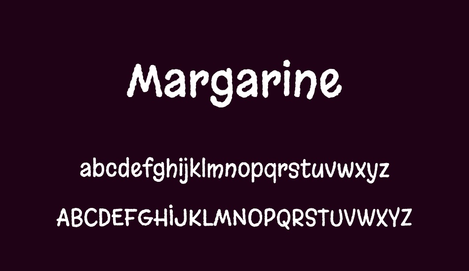 Margarine font