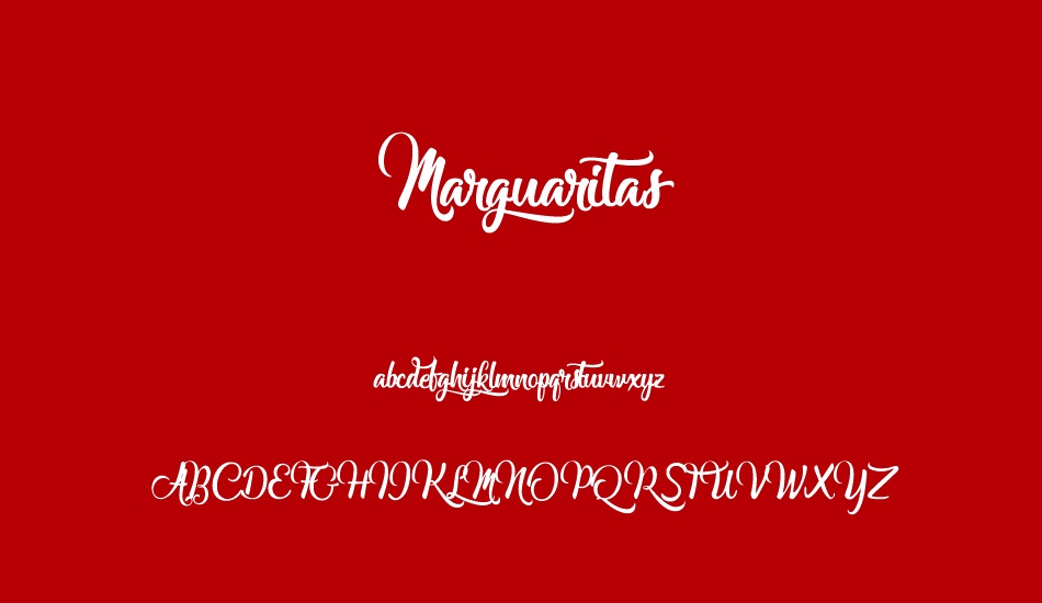 Marguaritas font