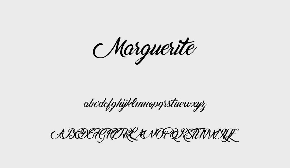 Marguerite font