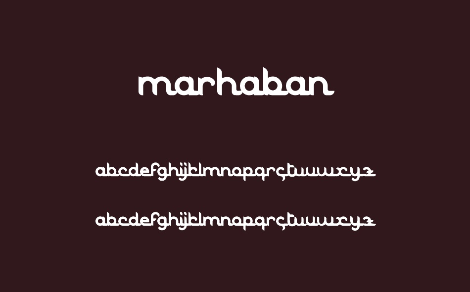 Marhaban font