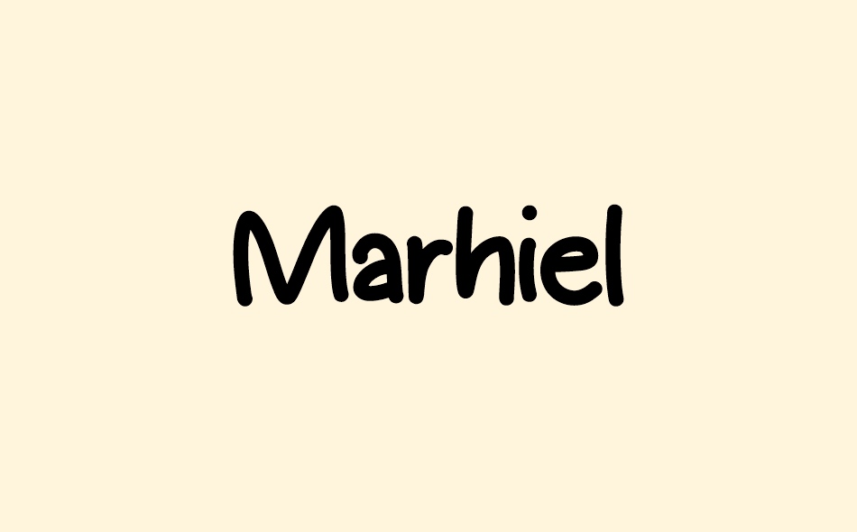 Marhiel font big