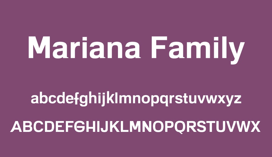 Mariana Family font
