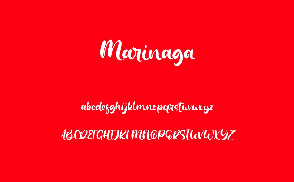 Marinaga font