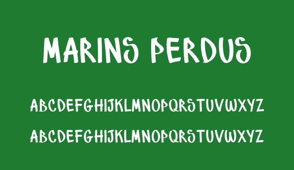 Marins Perdus font