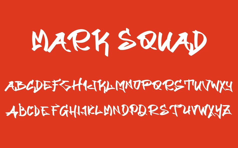 Mark Squad font
