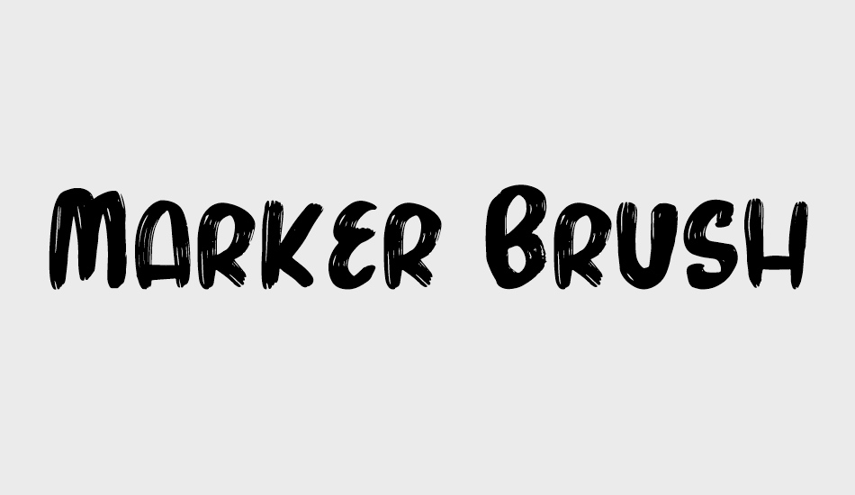 Marker Brush font big