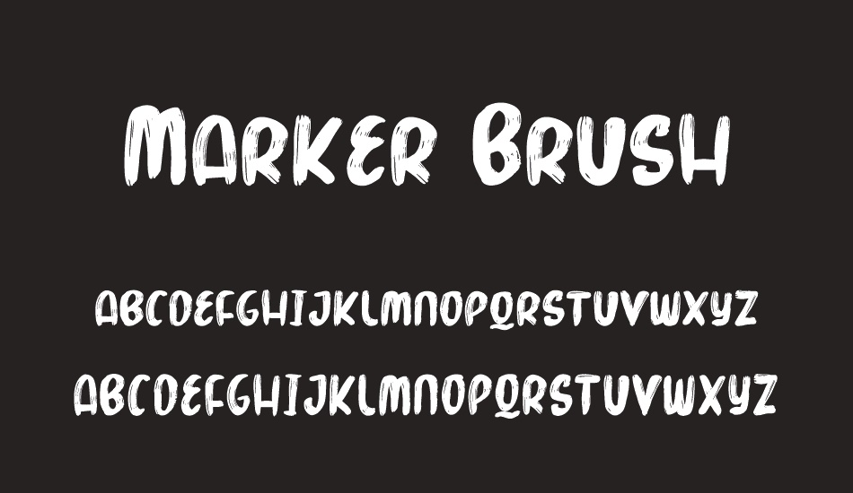 Marker Brush font