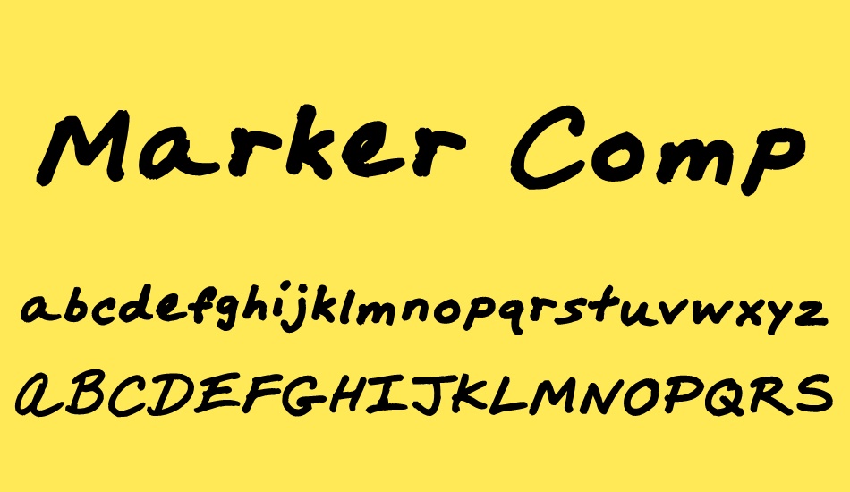 Marker Comp font