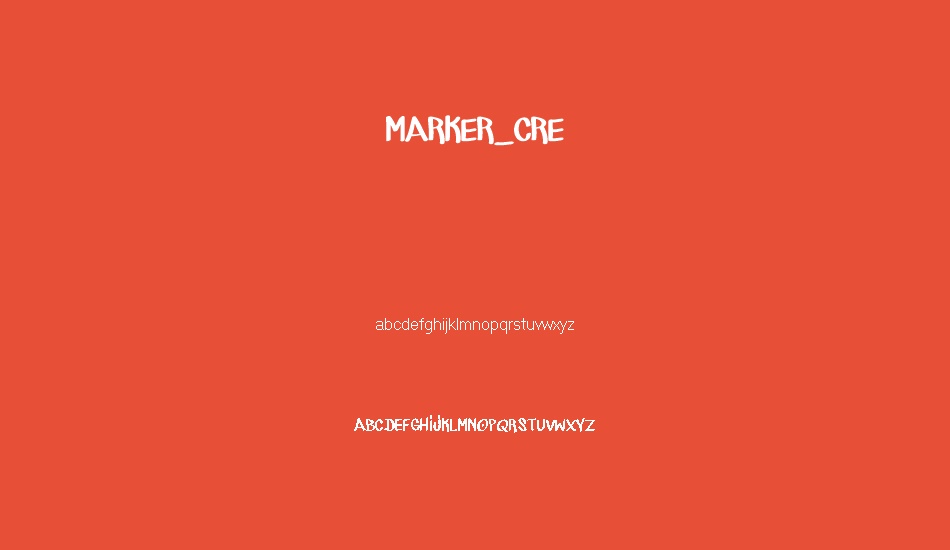 MARKER_CRE font