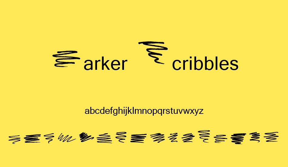 marker-scribbles font