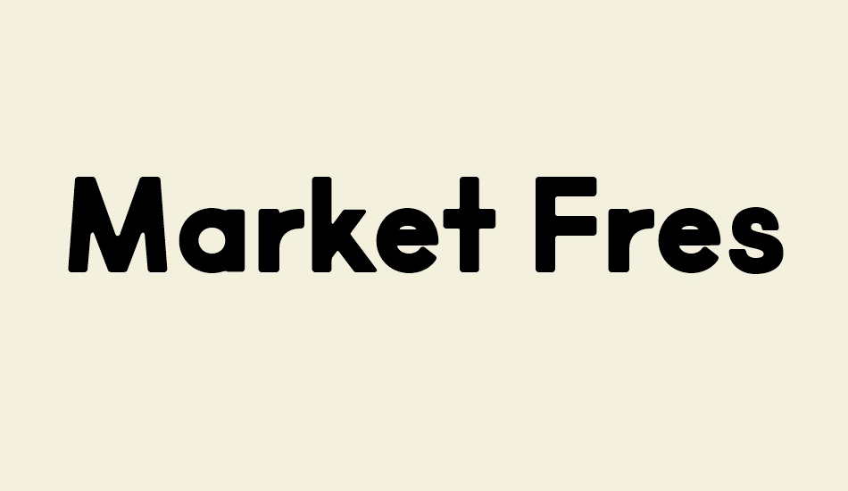Market Fresh Bold font big
