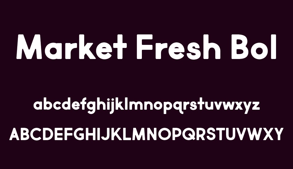 Market Fresh Bold font
