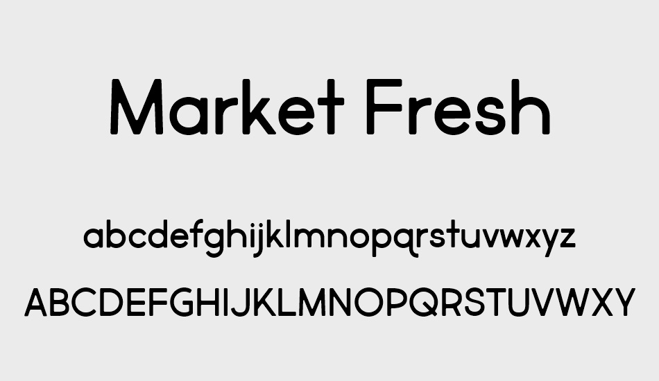 Market Fresh font