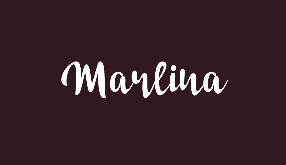 Marlina font big