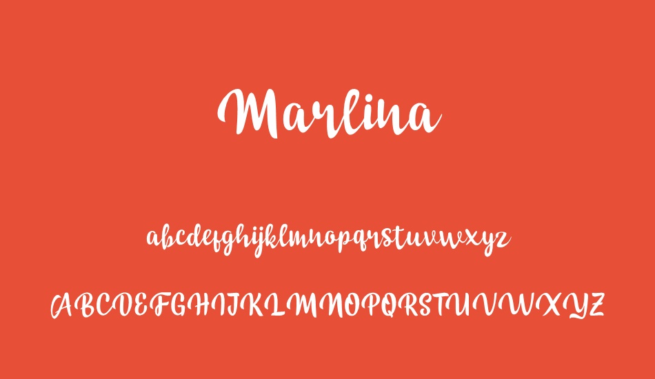 Marlina font